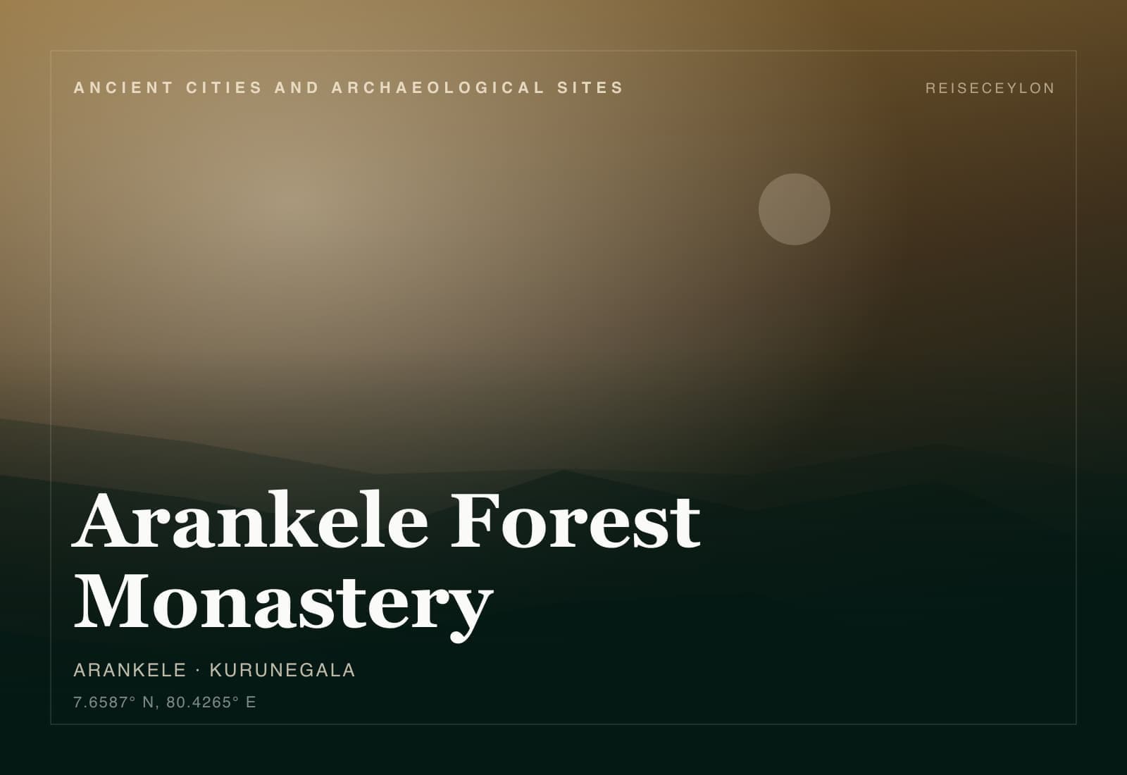 Arankele Forest Monastery, Kurunegala