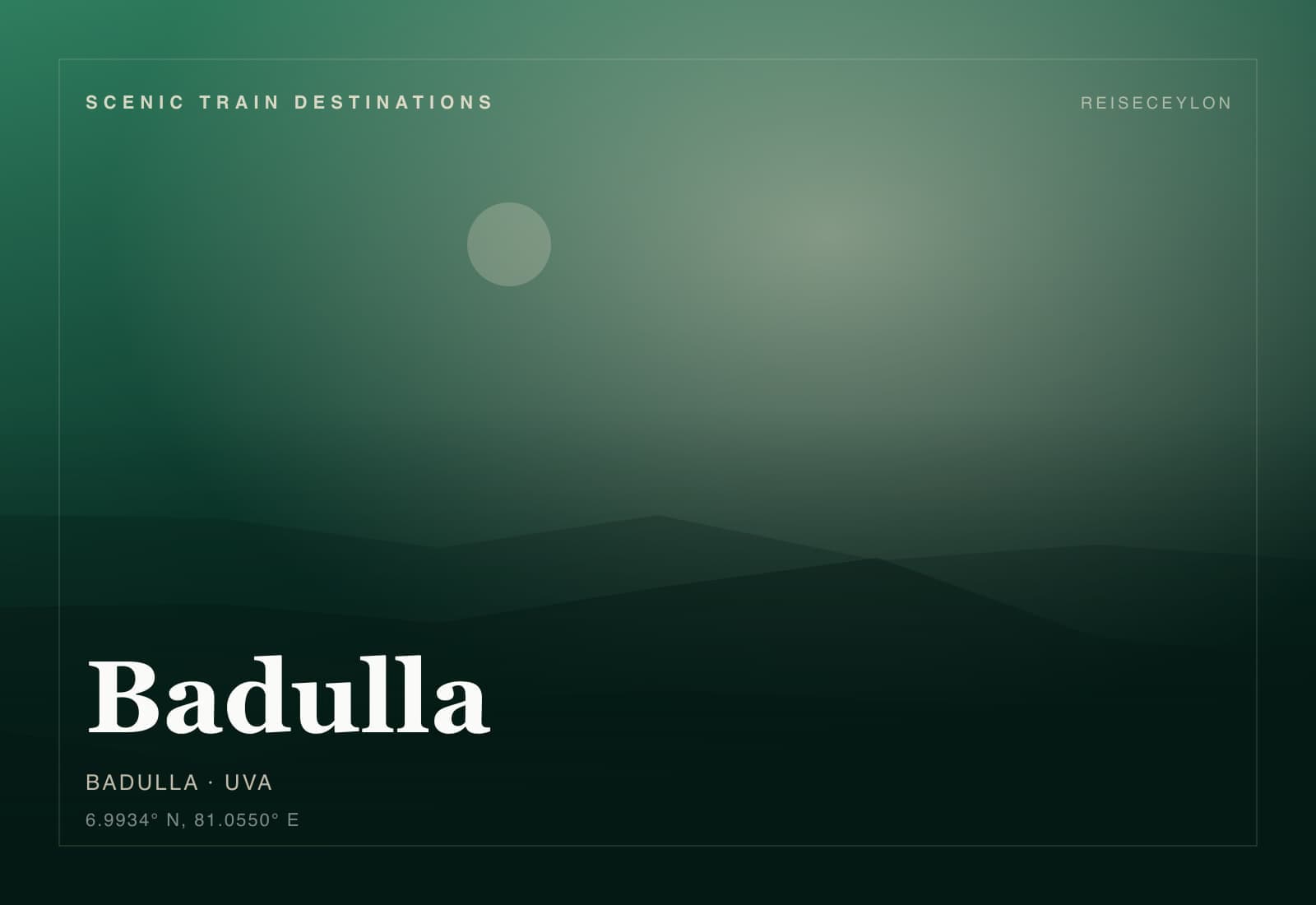 Badulla, Badulla