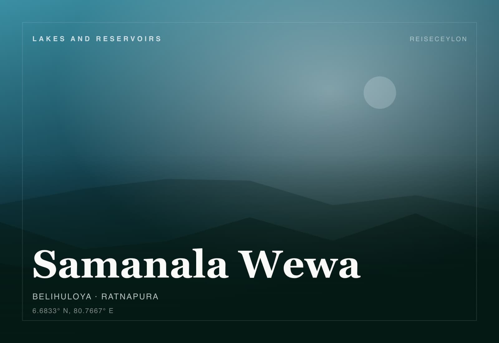 Samanala Wewa, Ratnapura