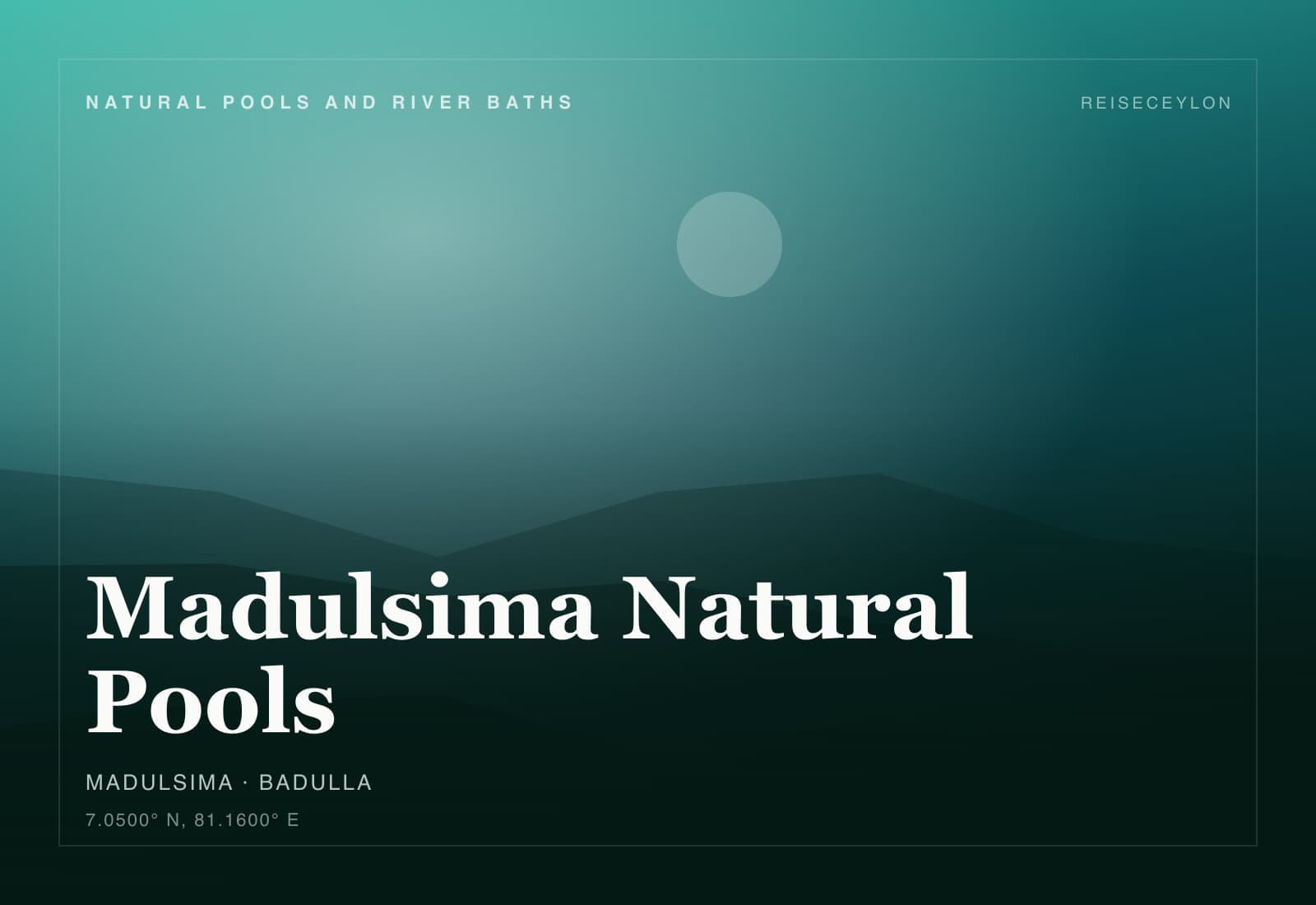 Madulsima Natural Pools
